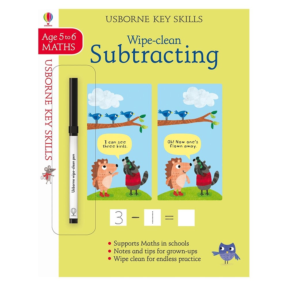 KEY SKILLS WIPE CLEAN SUBTRACTING 5-6 Çocuk Kitapları Uzmanı - Children's Books Expert