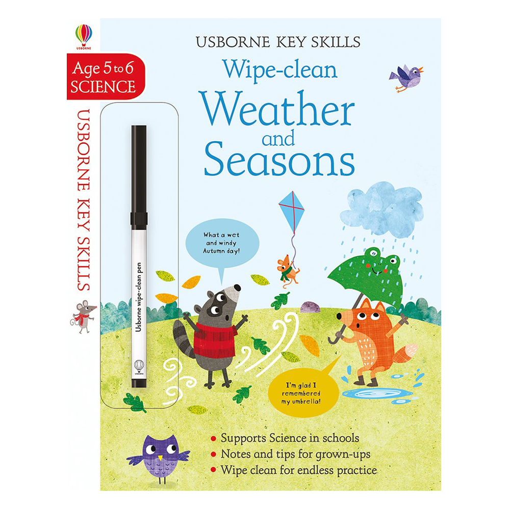 KEY SKILLS WIPE CLEAN WEATHER AND SEASONS 5-6 Çocuk Kitapları Uzmanı - Children's Books Expert