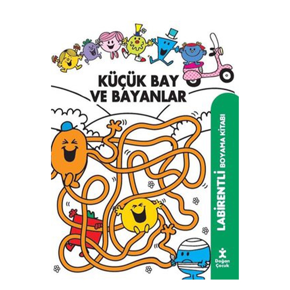 KÜÇÜK BAY VE BAYANLAR - LABİRENTLİ BOYAMA KİTABI Çocuk Kitapları Uzmanı - Children's Books Expert
