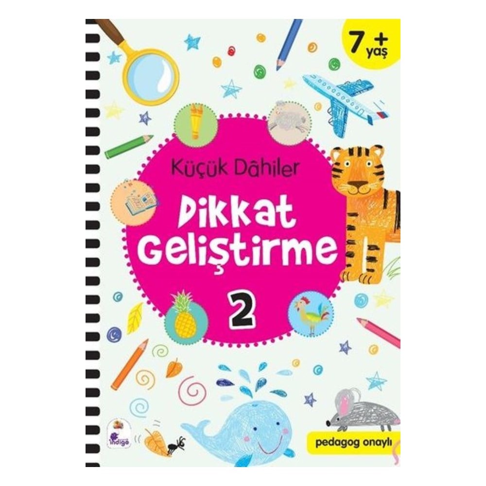 KÜÇÜK DAHİLER DİKKAT GELİŞTRİME 2 (7+ YAŞ) Çocuk Kitapları Uzmanı - Children's Books Expert