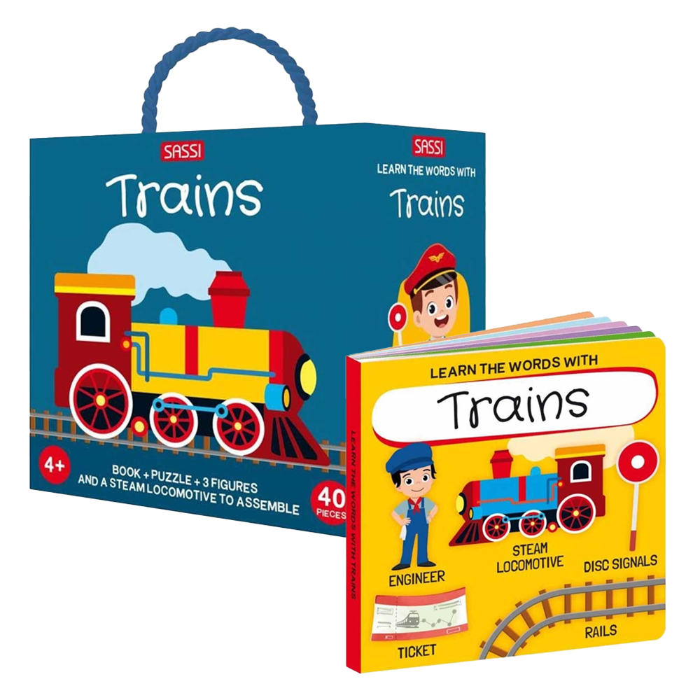 Learn The Words With Trains Çocuk Kitapları Uzmanı - Children's Books Expert