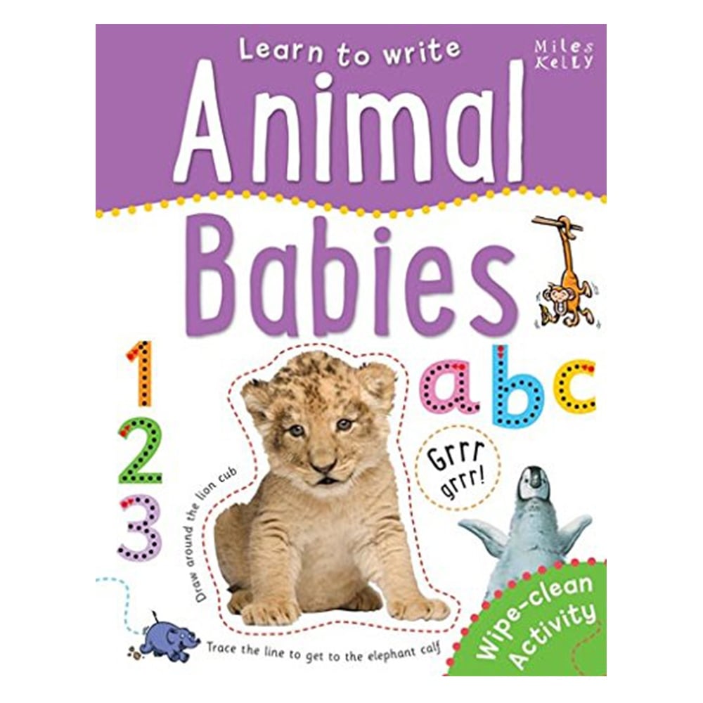 LEARN TO WRITE ANIMAL BABIES Çocuk Kitapları Uzmanı - Children's Books Expert
