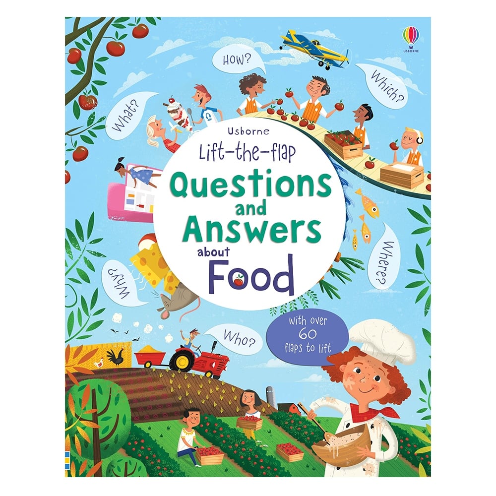 LIFT-THE-FLAP QUESTIONS AND ANSWERS ABOUT FOOD #yenigelenler Çocuk Kitapları Uzmanı - Children's Books Expert