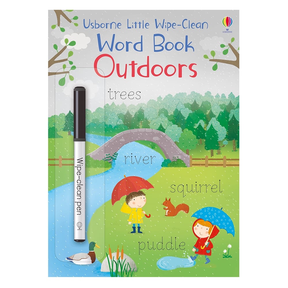 LITTLE WIPE-CLEAN WORD BOOK OUTDOORS #yenigelenler Çocuk Kitapları Uzmanı - Children's Books Expert