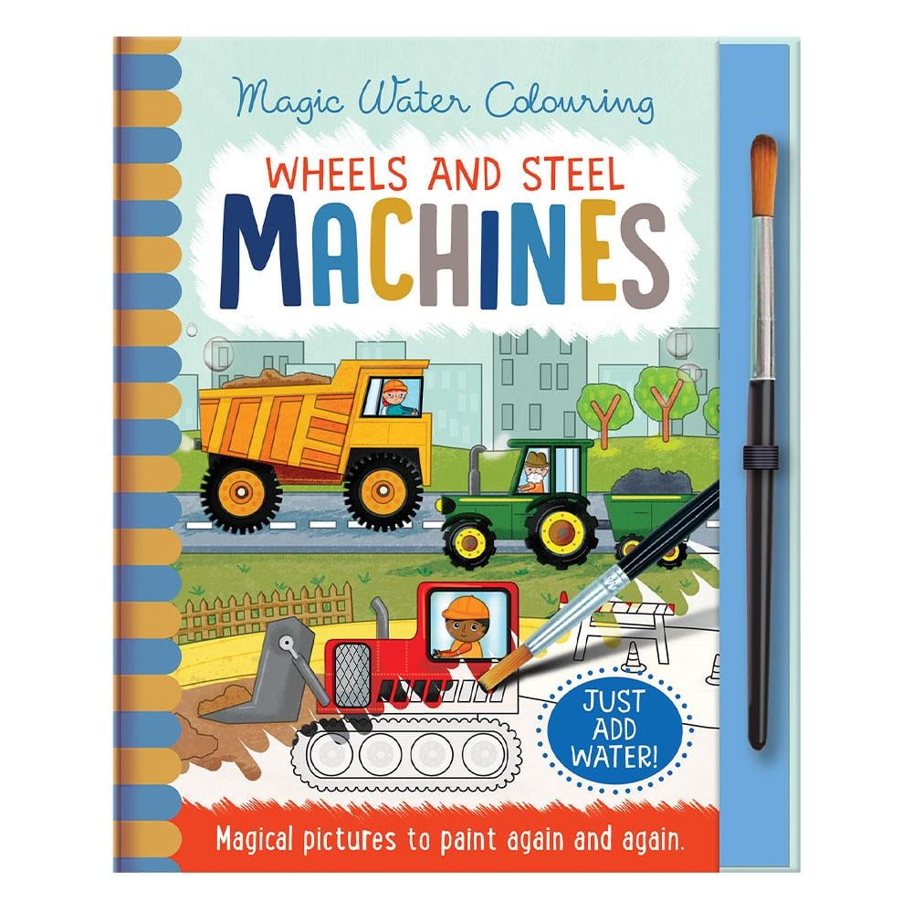 Magic Water Colouring - Machines Çocuk Kitapları Uzmanı - Children's Books Expert