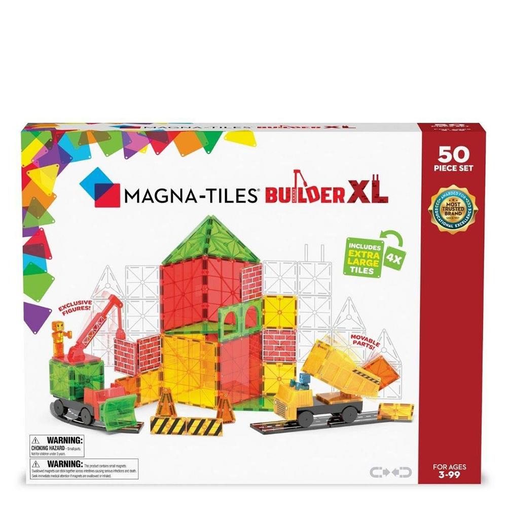 Magna-Tiles Builder XL - İnşaat XL 50 Parça Çocuk Kitapları Uzmanı - Children's Books Expert