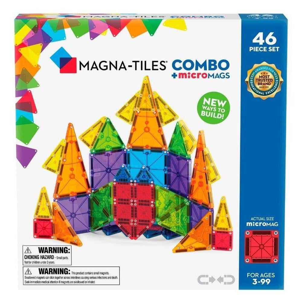 Magna-Tiles Combo + microMAGS - 46 Parça Çocuk Kitapları Uzmanı - Children's Books Expert
