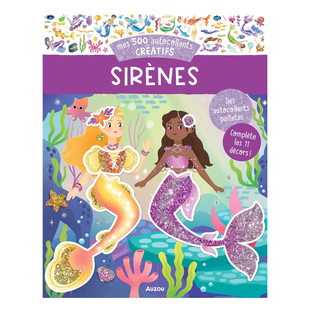 Mes 500 Autocollants Creatifs - Sırenes Çocuk Kitapları Uzmanı - Children's Books Expert