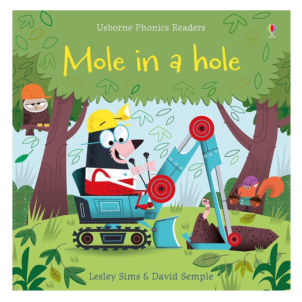 MOLE IN A HOLE - USBORNE PHONICS READERS Çocuk Kitapları Uzmanı - Children's Books Expert