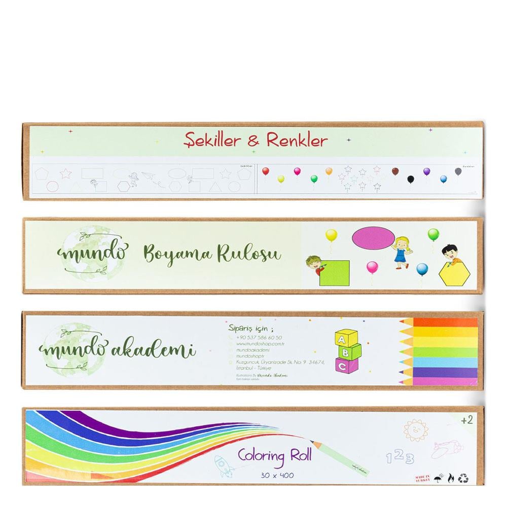 Mundo Boyama Rulosu - Şekiller ve Renkler Çocuk Kitapları Uzmanı - Children's Books Expert