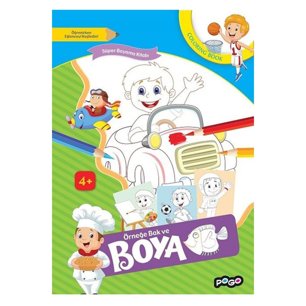 ÖRNEĞE BAK VE BOYA -MAVİ Çocuk Kitapları Uzmanı - Children's Books Expert