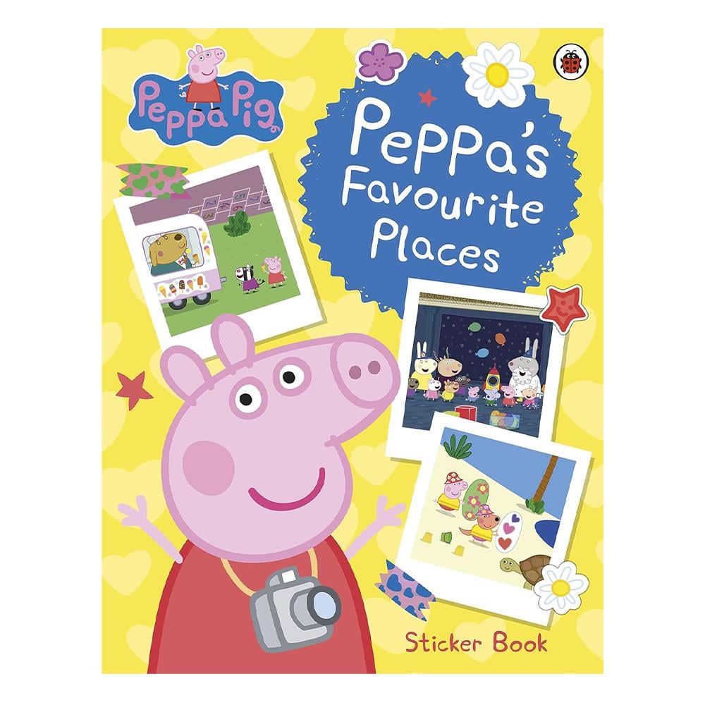 Peppa Pig - Peppas Favourite Places Sticker Book Çocuk Kitapları Uzmanı - Children's Books Expert