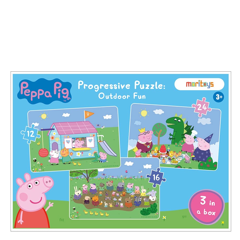 PEPPA PIG PROGRESSIVE PUZZLE - OUTDOOR FUN Çocuk Kitapları Uzmanı - Children's Books Expert