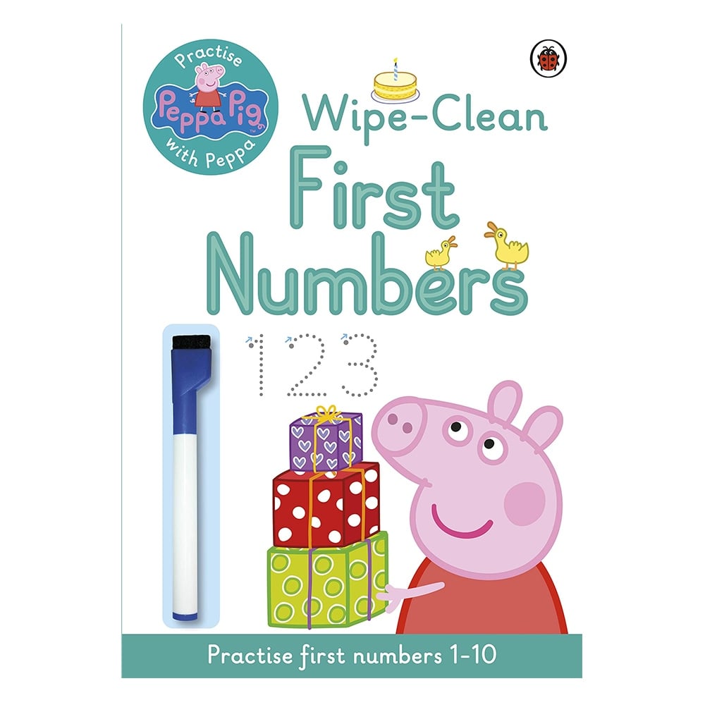 PEPPA PIG - WIPE CLEAN FIRST NUMBERS Çocuk Kitapları Uzmanı - Children's Books Expert
