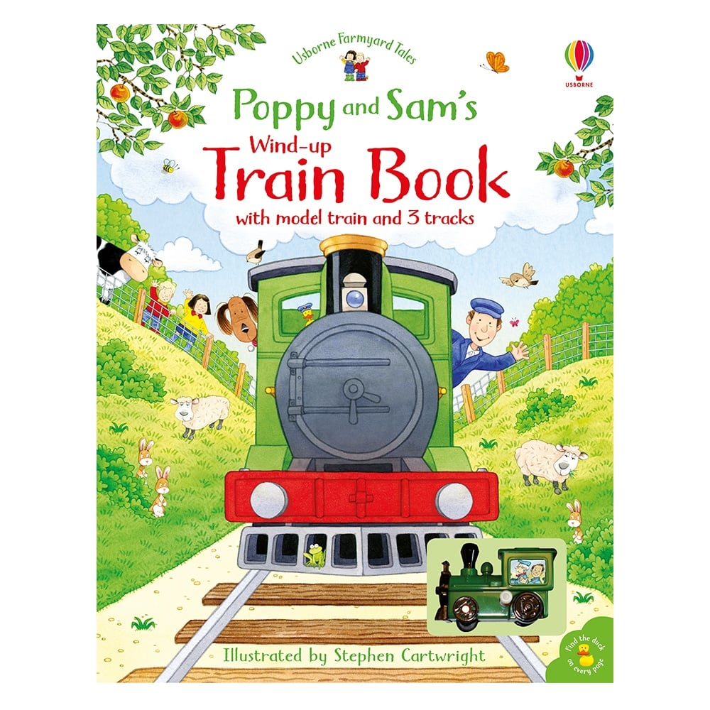 POPPY AND SAM'S WIND-UP TRAIN BOOK Çocuk Kitapları Uzmanı - Children's Books Expert