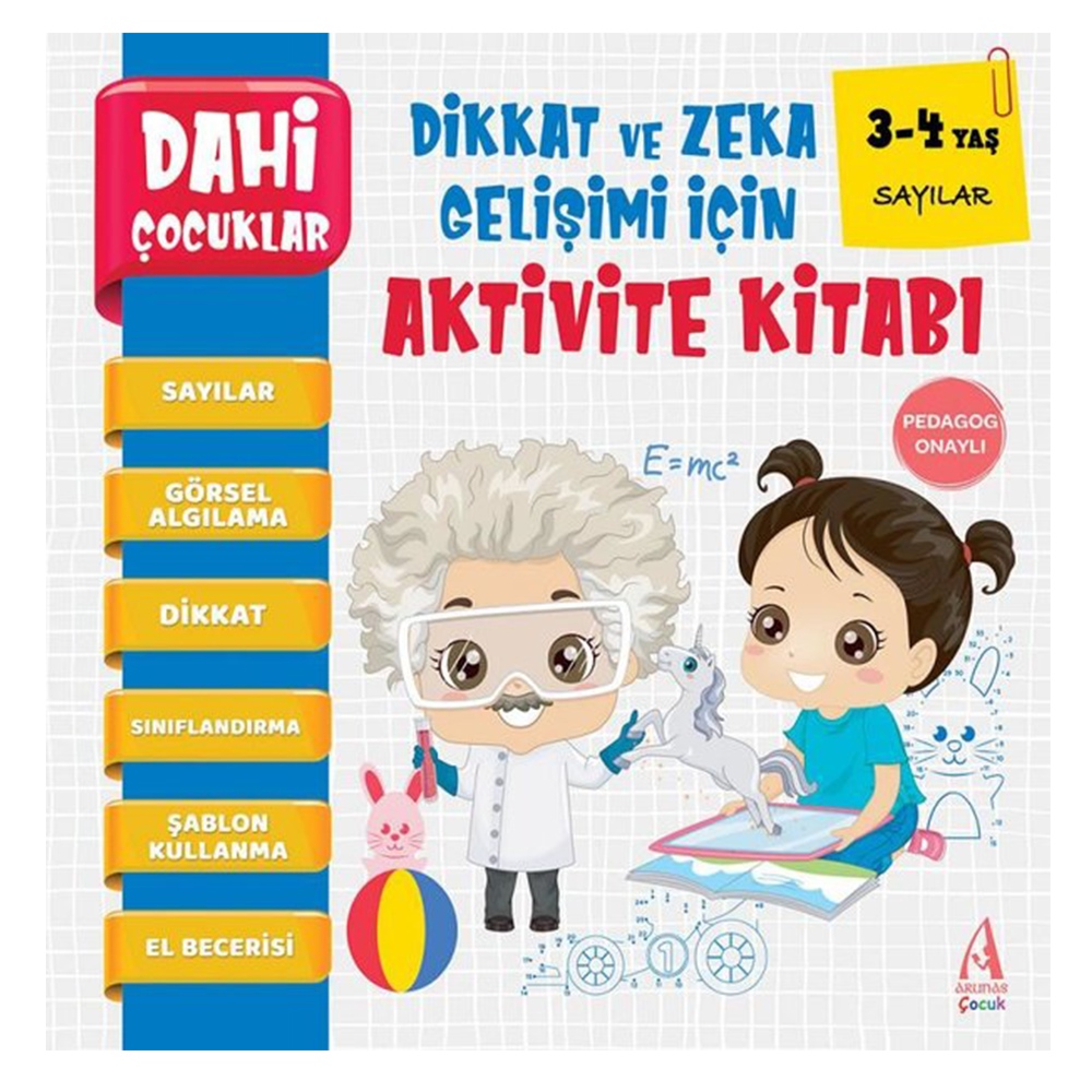 SAYILAR - DAHİ ÇOCUKLAR DİKKAT VE ZEKA GELİŞİMİ İÇİN AKTİVİTE KİTABI