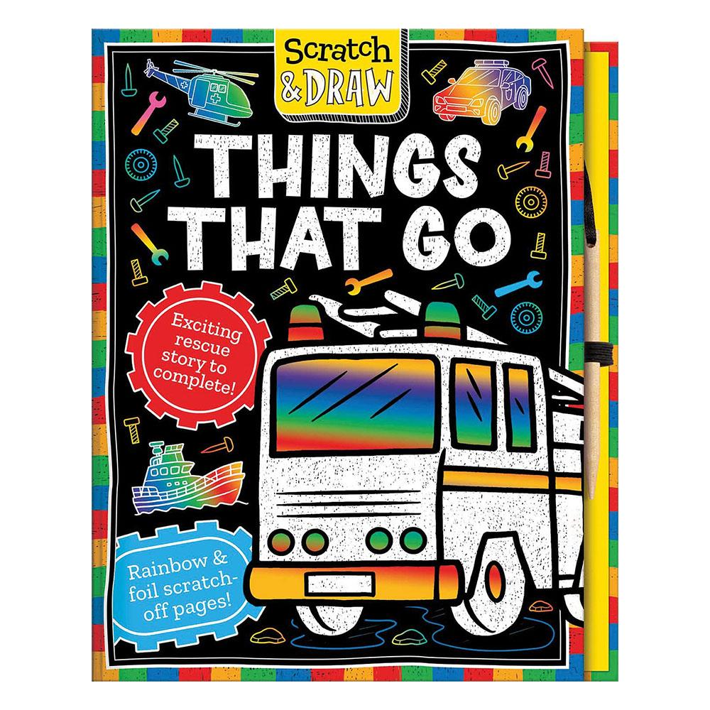 Scratch and Draw - Things That Go Çocuk Kitapları Uzmanı - Children's Books Expert