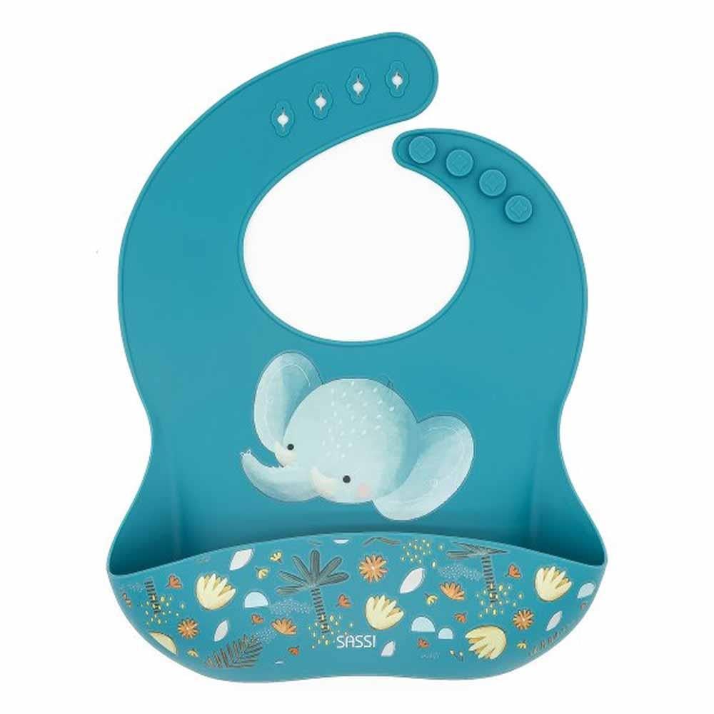 Silikon Cepli Mama Önlüğü - Bilge Fil Çocuk Kitapları Uzmanı - Children's Books Expert