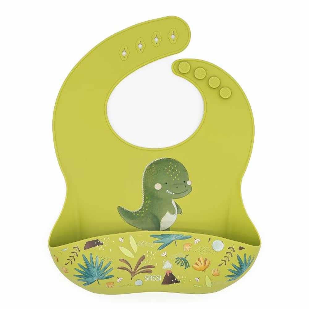 Silikon Cepli Mama Önlüğü - Güçlü Dinozor Çocuk Kitapları Uzmanı - Children's Books Expert