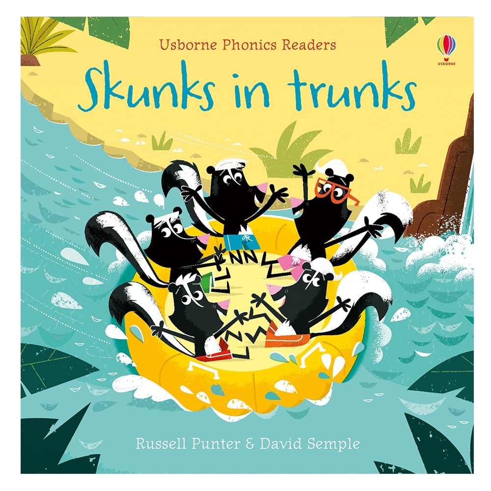 SKUNKS IN TRUNKS - USBORNE PHONICS READERS Çocuk Kitapları Uzmanı - Children's Books Expert