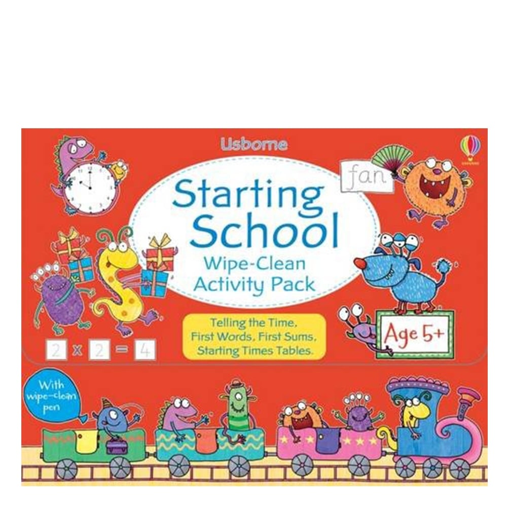 STARTING SCHOOL WIPE-CLEAN ACTIVITY PACK Çocuk Kitapları Uzmanı - Children's Books Expert