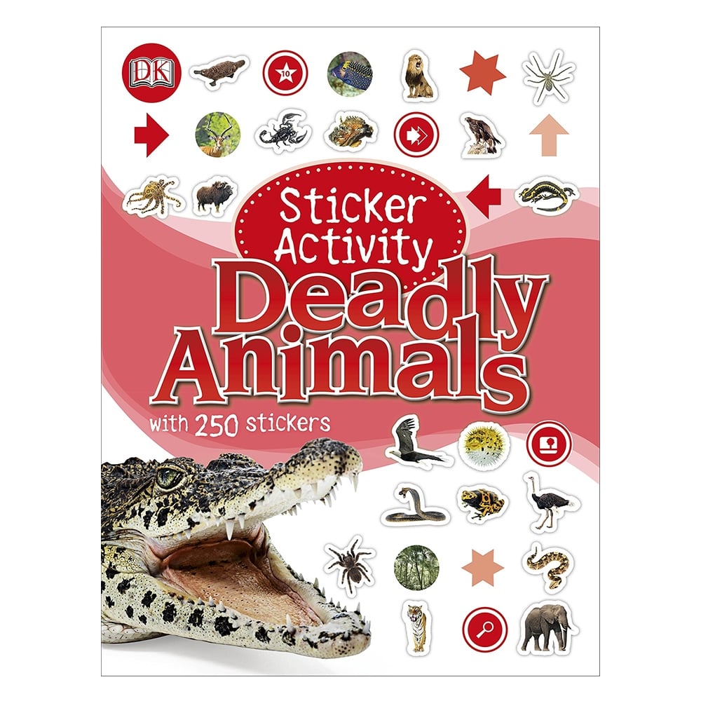 STICKER ACTIVITY DEADLY ANIMALS Çocuk Kitapları Uzmanı - Children's Books Expert