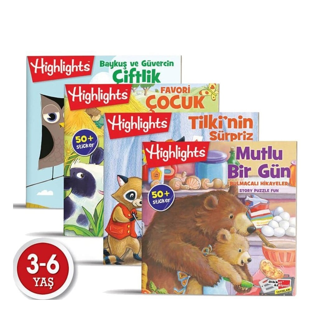 STICKER BULMACALI HİKAYELER 4 LÜ SET Çocuk Kitapları Uzmanı - Children's Books Expert
