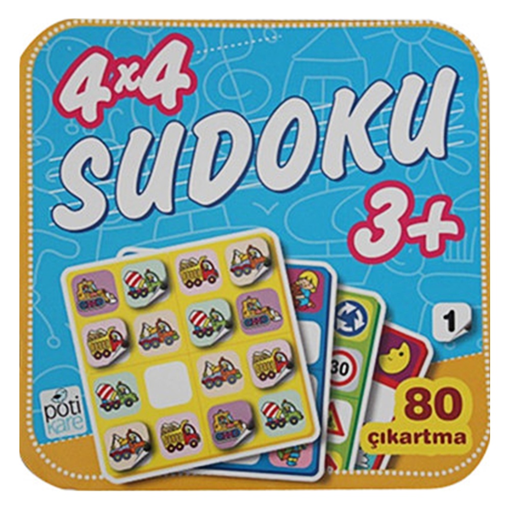 SUDOKU 4X4 (1) - 3+ YAŞ Çocuk Kitapları Uzmanı - Children's Books Expert