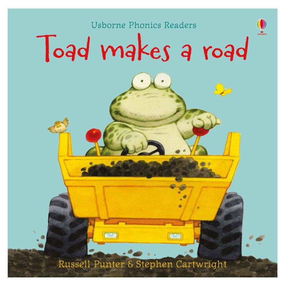 TOAD MAKES A ROAD  - USBORNE PHONICS READERS Çocuk Kitapları Uzmanı - Children's Books Expert