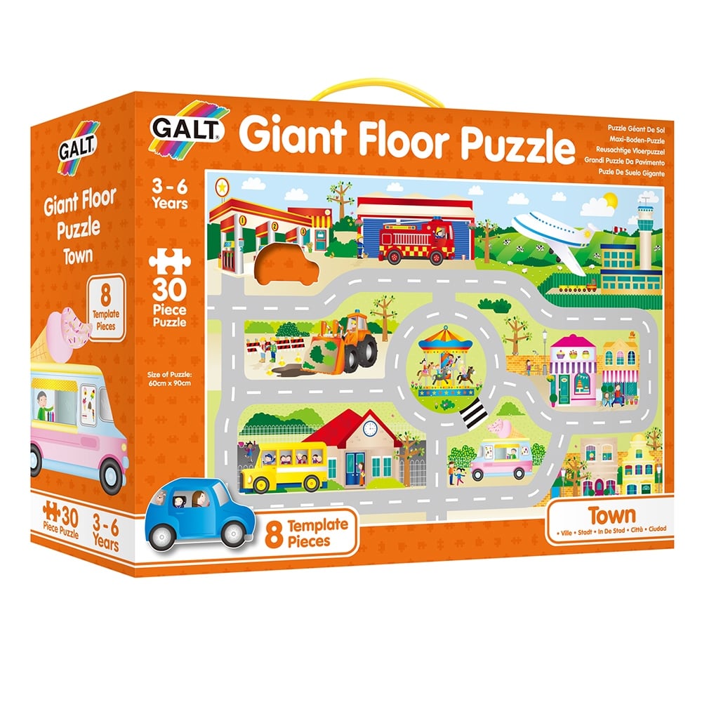 TOWN - GIANT FLOOR PUZZLE Çocuk Kitapları Uzmanı - Children's Books Expert