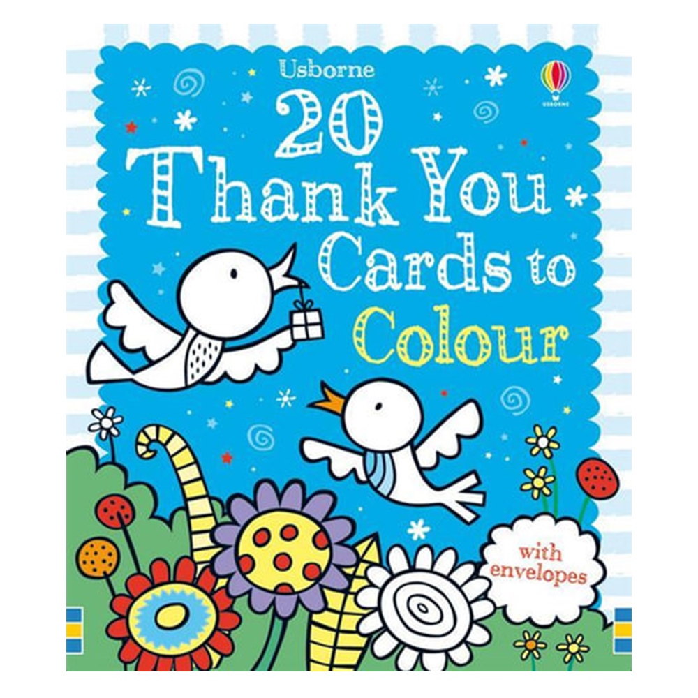 TWENTY THANK YOU CARDS TO COLOUR Çocuk Kitapları Uzmanı - Children's Books Expert