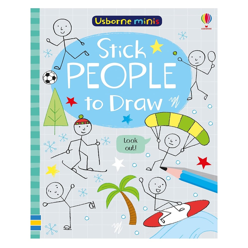 USBORNE MINIS - STICK PEOPLE TO DRAW Çocuk Kitapları Uzmanı - Children's Books Expert