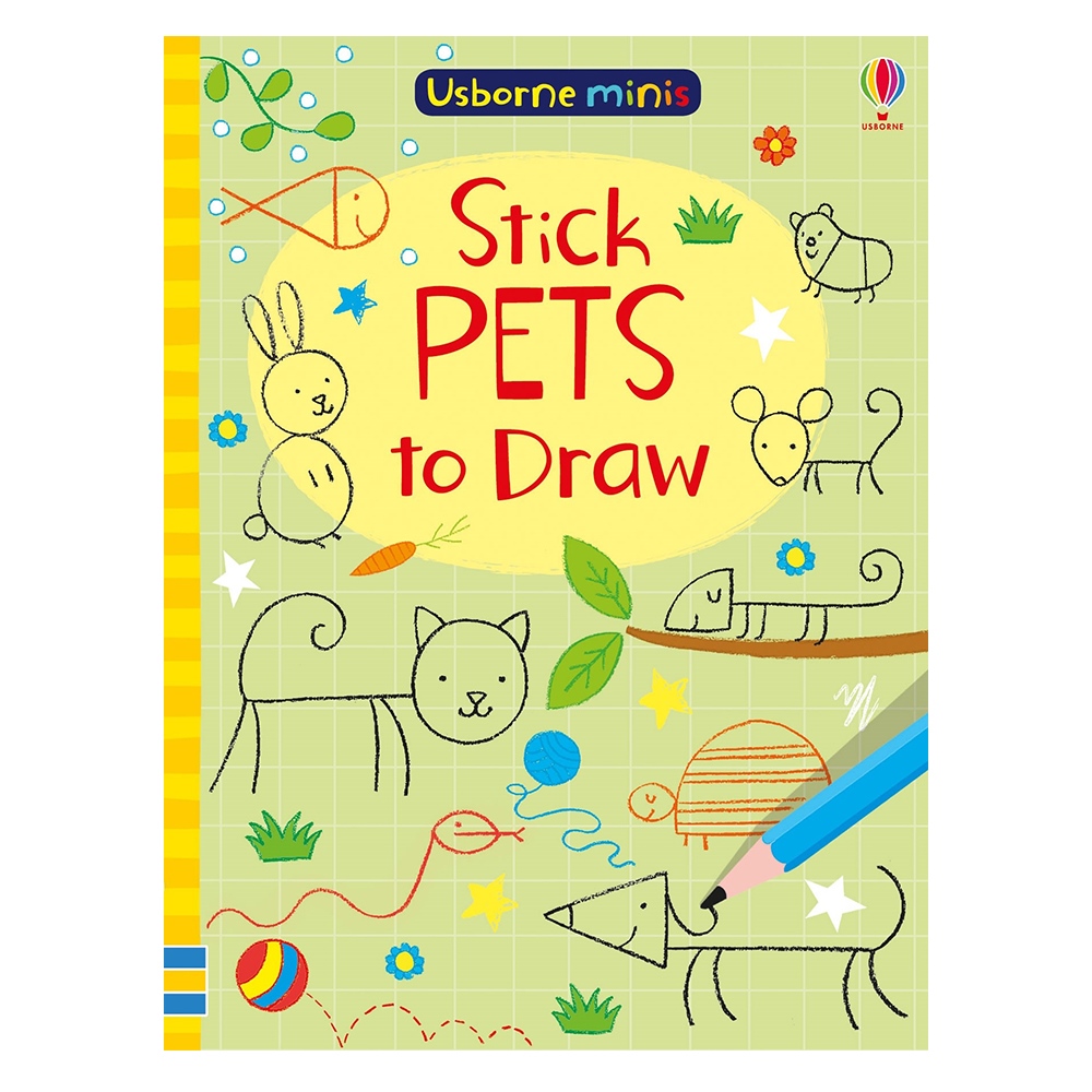 USBORNE MINIS- STICK PETS TO DRAW Çocuk Kitapları Uzmanı - Children's Books Expert