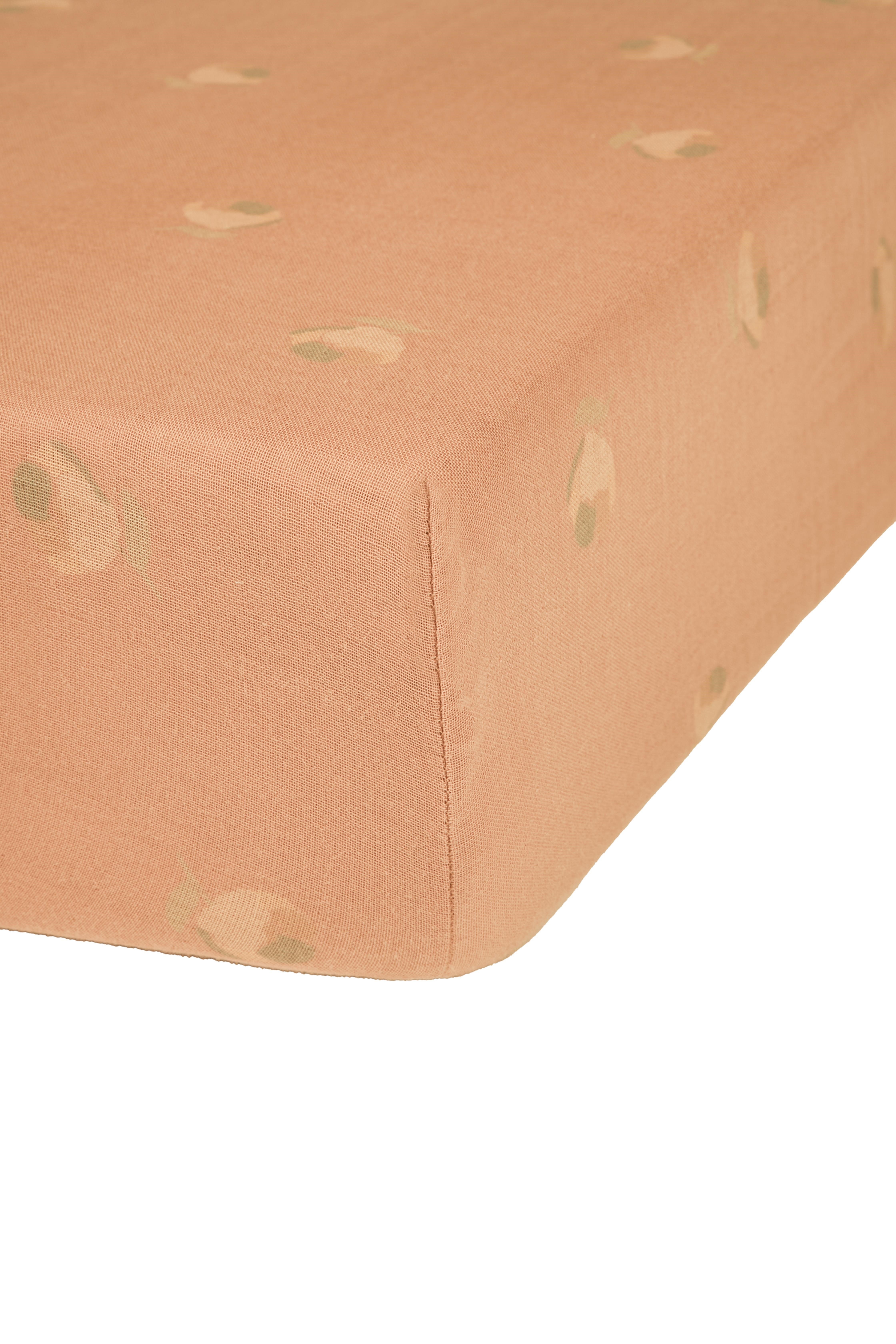 Wabi Sabi Lastikli Çarşaf, Powder Pink Blossom