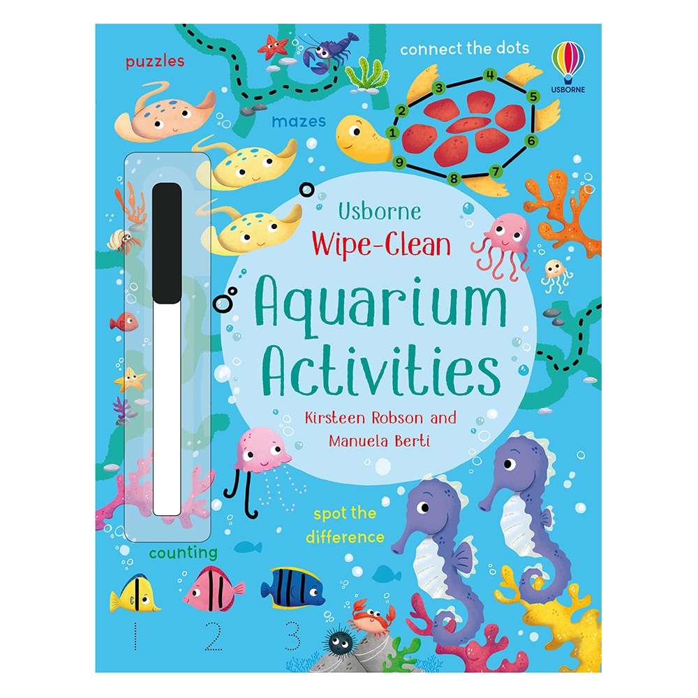 WIPE CLEAN AQUARIUM ACTIVITIES Çocuk Kitapları Uzmanı - Children's Books Expert