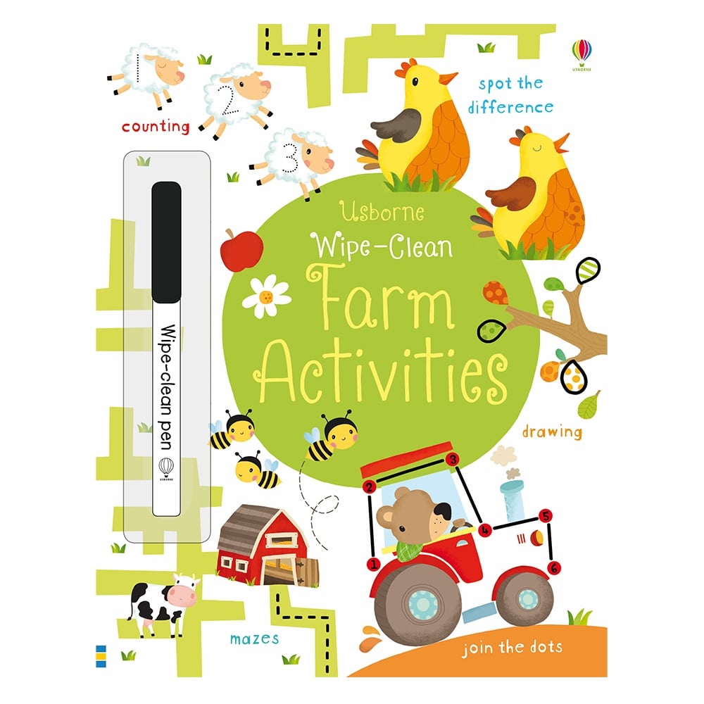 WIPE-CLEAN FARM ACTIVITIES #yenigelenler Çocuk Kitapları Uzmanı - Children's Books Expert
