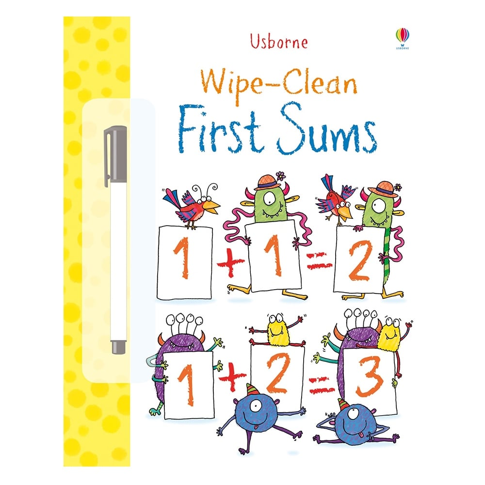 WIPE-CLEAN FIRST SUMS #yenigelenler Çocuk Kitapları Uzmanı - Children's Books Expert