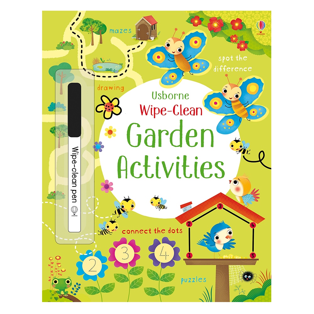 WIPE-CLEAN GARDEN ACTIVITIES #yenigelenler Çocuk Kitapları Uzmanı - Children's Books Expert