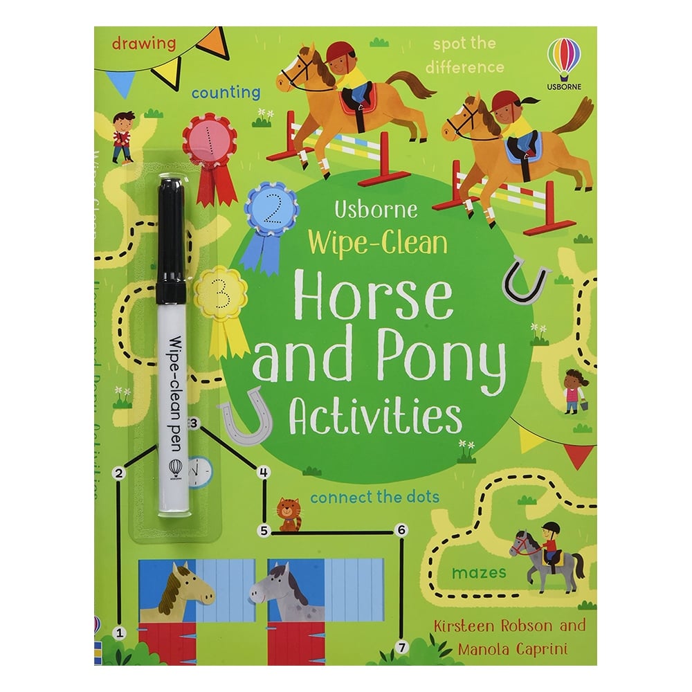 WIPE-CLEAN HORSE AND PONY ACTIVITIES Çocuk Kitapları Uzmanı - Children's Books Expert