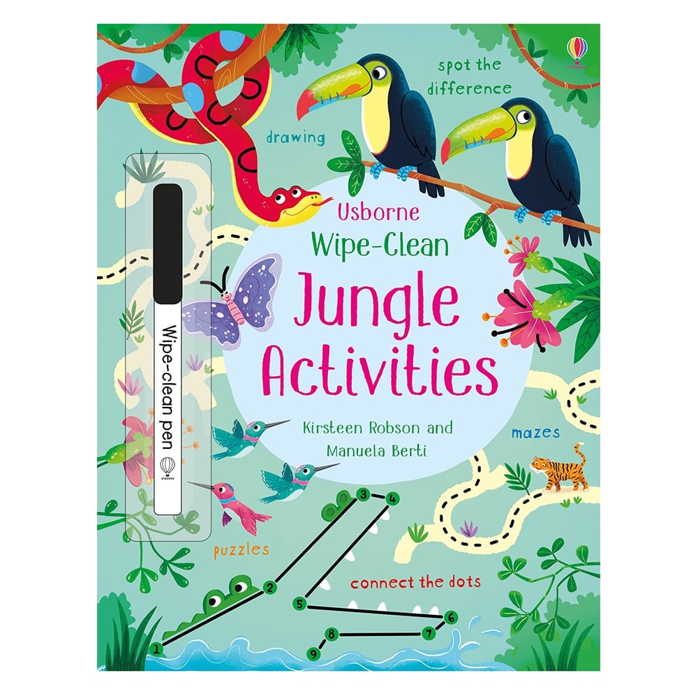 WIPE-CLEAN JUNGLE ACTIVITIES #yenigelenler Çocuk Kitapları Uzmanı - Children's Books Expert