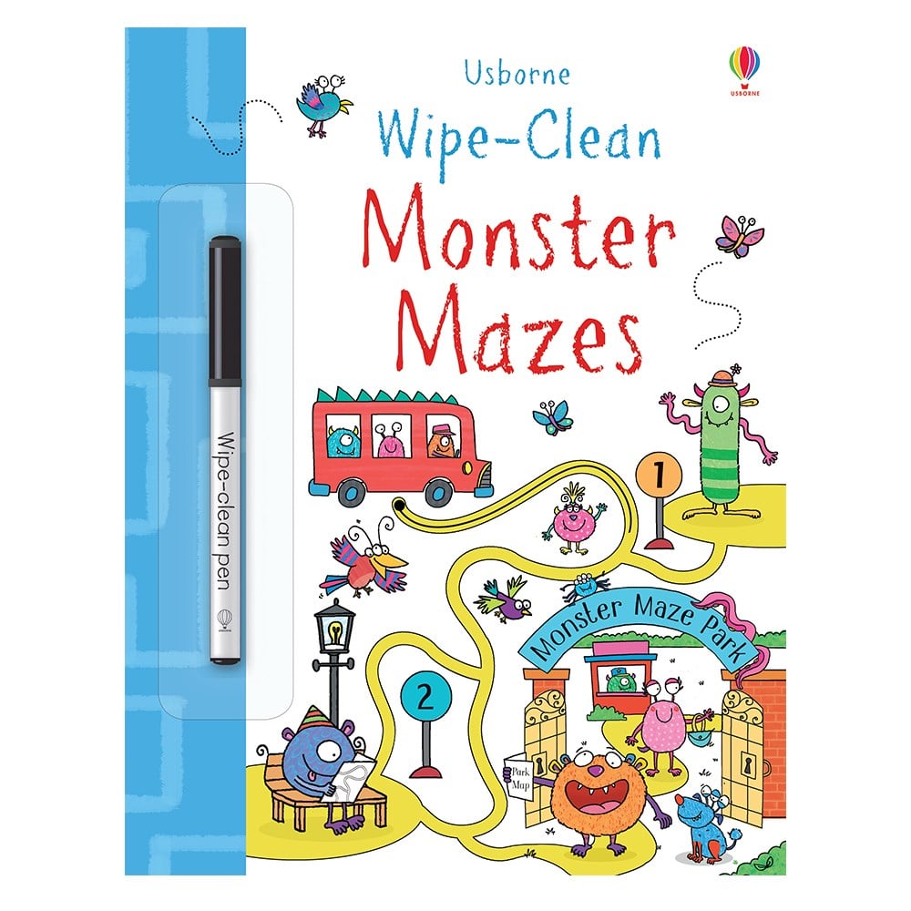 WIPE CLEAN MONSTER MAZES Çocuk Kitapları Uzmanı - Children's Books Expert