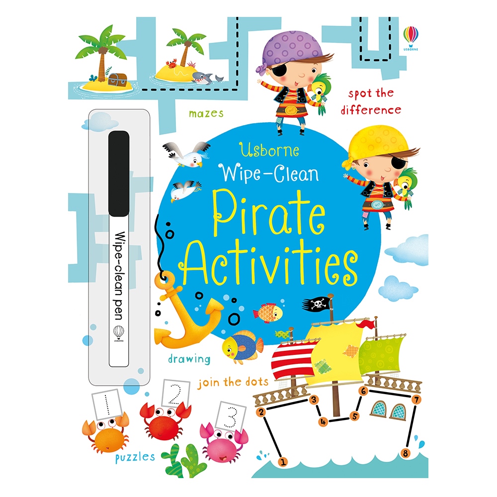 WIPE-CLEAN PIRATE ACTIVITIES #yenigelenler Çocuk Kitapları Uzmanı - Children's Books Expert
