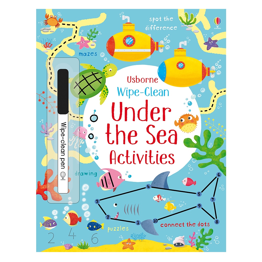 WIPE-CLEAN UNDER THE SEA ACTIVITIES #yenigelenler Çocuk Kitapları Uzmanı - Children's Books Expert