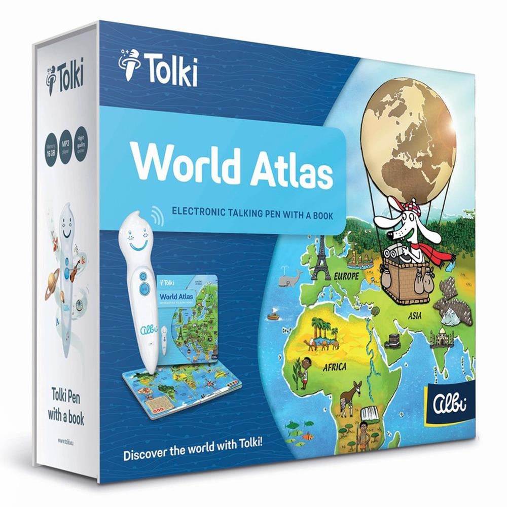 World Atlas Electronic Talking Pen With A Book Çocuk Kitapları Uzmanı - Children's Books Expert
