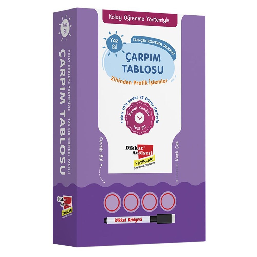 YAZ - SİL ÇARPIM TABLOSU ZİHİNDEN PRATİK İŞLEMLER Çocuk Kitapları Uzmanı - Children's Books Expert