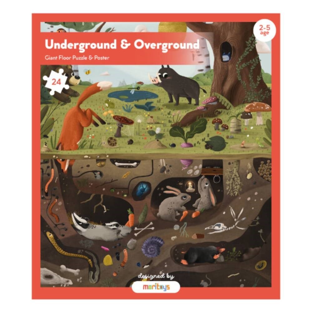 YERALTI - YERÜSTÜ - DEV PUZZLE Çocuk Kitapları Uzmanı - Children's Books Expert