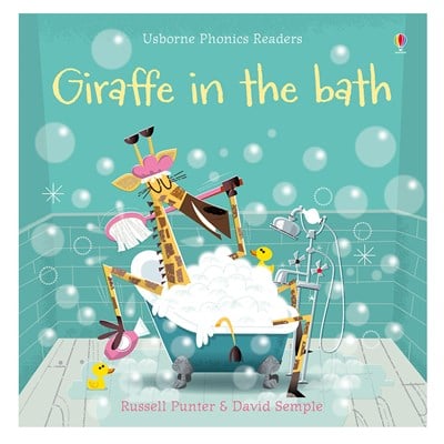 GIRAFFE IN THE BATH - USBORNE PHONICS READERS Çocuk Kitapları Uzmanı - Children's Books Expert