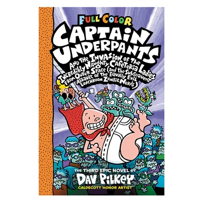 INVASION OF THE INCREDIBLY NAUGHTY CAFETERIA LADIES FROM OUTER SPACE (FULL COLOR) - CAPTAIN UNDERPAN Çocuk Kitapları Uzmanı - Children's Books Expert