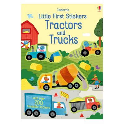 LITTLE FIRST STICKERS TRACTORS AND TRUCKS Çocuk Kitapları Uzmanı - Children's Books Expert