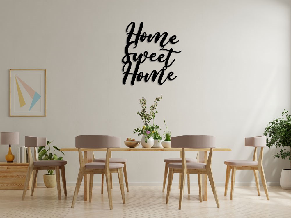 Home Sweet Home Yazılı Duvar Dekoru